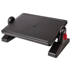 Подставка для ног BRAUBERG офисная, 41,5&times;30 см, с фиксаторами, черная, 531487