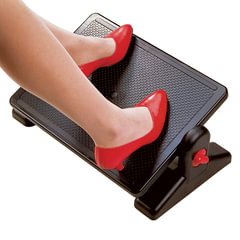 Подставка для ног BRAUBERG офисная, 41,5&times;30 см, с фиксаторами, черная, 531487