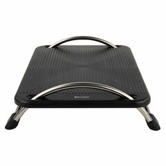 Подставка для ног BRAUBERG офисная, 43,5&times;33 см, регулируемый угол наклона, черная, 531488