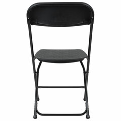 Стул складной BRABIX &laquo;Golf CF-002&raquo;, черный каркас, пластик черный, 531563