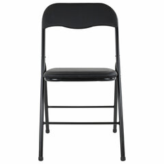 Стул складной BRABIX &laquo;Golf CF-007&raquo;, черный каркас, кожзам черный, 531565