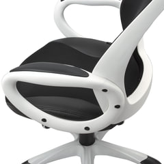Кресло офисное BRABIX PREMIUM &laquo;Genesis EX-517&raquo;, пластик белый, ткань/<wbr/>экокожа/<wbr/>сетка черная, 531573