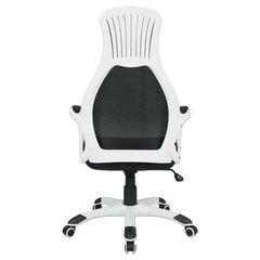 Кресло офисное BRABIX PREMIUM &laquo;Genesis EX-517&raquo;, пластик белый, ткань/<wbr/>экокожа/<wbr/>сетка черная, 531573