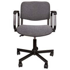 Кресло КР08, с подлокотниками, серое