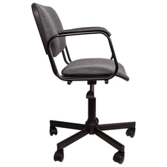 Кресло КР08, с подлокотниками, серое