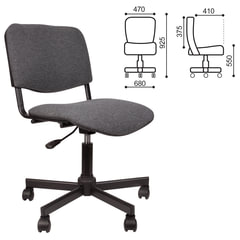 Кресло КР09, без подлокотников, серое