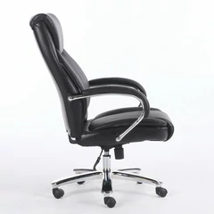 Кресло офисное BRABIX PREMIUM &laquo;Advance EX-575&raquo;, хром, экокожа, черное, 531825