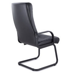 Кресло для приемных и переговорных &laquo;Атлант&raquo;, кожа, черное
