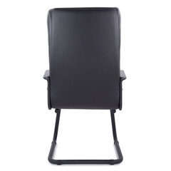 Кресло для приемных и переговорных &laquo;Атлант&raquo;, кожа, черное