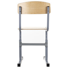 Стул ученический регулируемый &laquo;Ученик&raquo;, 340&times;430&times;585-665 мм, рост 2-4, серый каркас