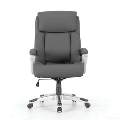Кресло офисное BRABIX PREMIUM &laquo;Level EX-527&raquo;, пружинный блок, рециклированная кожа, серое, 531937
