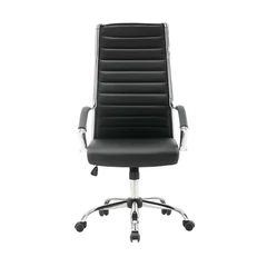 Кресло офисное BRABIX &laquo;Style EX-528&raquo;, экокожа, хром, черное, 531947