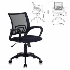 Кресло CH-695N/<wbr/>BLACK, с подлокотниками, сетка, черное