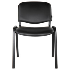 Стул для персонала и посетителей BRABIX &laquo;Iso CF-005&raquo;, черный каркас, кожзам черный, 531977
