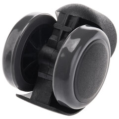 Колеса (ролики) BRABIX для кресла, прорезиненные, КОМПЛЕКТ 5 шт., шток d 11 мм, черные, в коробе, 532009