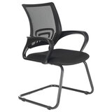 Кресло для приемных и переговорных BRABIX "Fly CF-100", черное, 532087