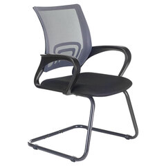 Кресло для приемных и переговорных BRABIX "Fly CF-100", серое/черное, 532089