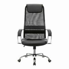 Кресло офисное BRABIX PREMIUM &laquo;Stalker EX-608 CH&raquo;, хром, ткань-сетка/<wbr/>кожзам, черное, 532091