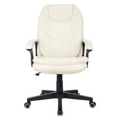 Кресло офисное BRABIX PREMIUM &laquo;Trend EX-568&raquo;, экокожа, бежевое, 532102
