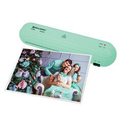 Ламинатор BRAUBERG ULTRA PM235M, МЯТНЫЙ, формат A4, толщина пленки 60-150 мкм, скорость 30 см/<wbr/>мин, 532185