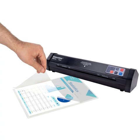 Ламинатор BRAUBERG SMART JET А3 автодетекция толщины пленки 60-250мкм,нагрев 50сек,100см/мин, 532271