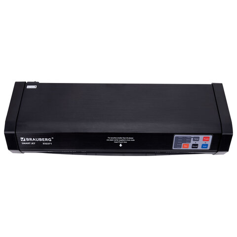 Ламинатор BRAUBERG SMART JET А3 автодетекция толщины пленки 60-250мкм,нагрев 50сек,100см/мин, 532271