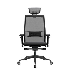 Кресло офисное МЕТТА &laquo;SAMURAI&raquo; Black Edition, сверхпрочная сетка, регулируемое, черное