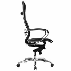 Кресло офисное МЕТТА &laquo;SAMURAI&raquo; Lux, экокожа, регулируемое сиденье, черное