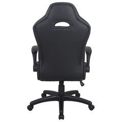 Кресло компьютерное BRABIX &laquo;Skill GM-005&raquo;, откидные подлокотники, экокожа, черное/<wbr/>белое, 532493