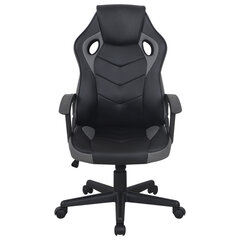 Кресло компьютерное BRABIX &laquo;Fighter GM-008&raquo;, экокожа, черное/<wbr/>серое, 532507