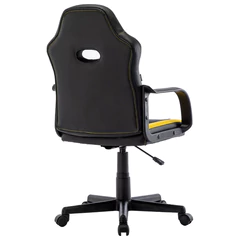 Кресло компьютерное BRABIX &laquo;Stripe GM-202&raquo;, экокожа, черное/<wbr/>желтое, 532510