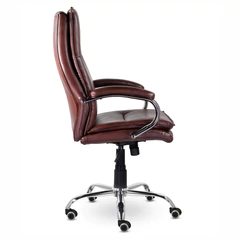 Кресло офисное BRABIX PREMIUM &laquo;Cuba EX-542&raquo;, экокожа, коричневое, 532550