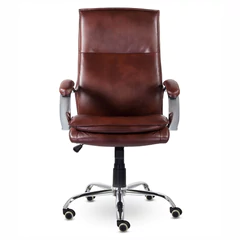 Кресло офисное BRABIX PREMIUM &laquo;Cuba EX-542&raquo;, экокожа, коричневое, 532550