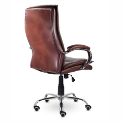 Кресло офисное BRABIX PREMIUM &laquo;Cuba EX-542&raquo;, экокожа, коричневое, 532550