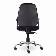 Кресло BRABIX &laquo;Comfort MG-322&raquo;, хром, регулируемая эргономичная спинка, ткань, черное, 532558