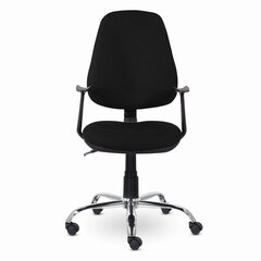 Кресло BRABIX &laquo;Comfort MG-322&raquo;, хром, регулируемая эргономичная спинка, ткань, черное, 532558