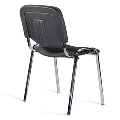 Стул STAFF &laquo;Iso Lite CF-008&raquo;, хром, кожзам черный (Z-11), 532567