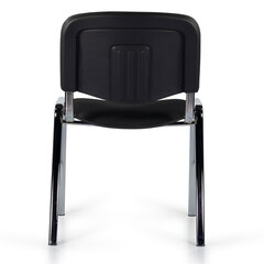 Стул STAFF &laquo;Iso Lite CF-008&raquo;, хром, кожзам черный (Z-11), 532567