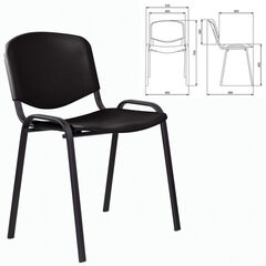 Стул STAFF &laquo;Iso Plast CF-009&raquo;, черный каркас, пластик черный, 532569