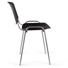Стул STAFF &laquo;Iso Plast CF-009&raquo;, хром каркас, пластик черный, 532571