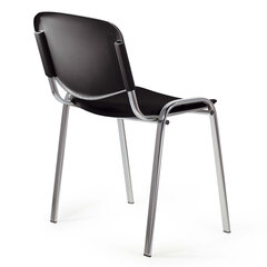 Стул STAFF &laquo;Iso Plast CF-009&raquo;, хром каркас, пластик черный, 532571