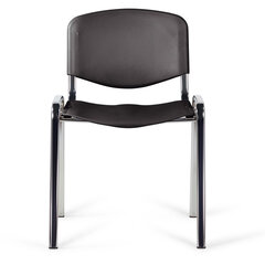 Стул STAFF &laquo;Iso Plast CF-009&raquo;, хром каркас, пластик черный, 532571