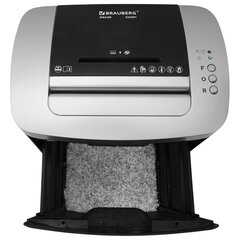 Уничтожитель (шредер) BRAUBERG JP822M, CD, 5 уровень секретности, 2&times;12 мм, 8 листов, корзина 22 литра, 532591