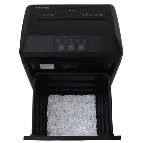 Уничтожитель (шредер) BRAUBERG PROFESSIONAL PS-623n, CD, "HeavyDuty", 7 уровень секретности, 1х2 мм, 6 листов, корзина 23 литра, 532592 - фото 8