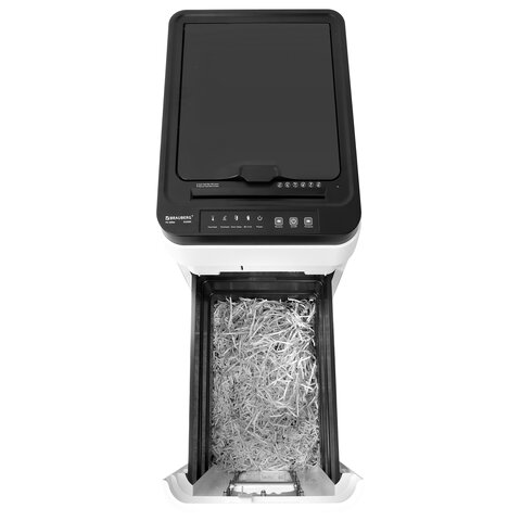 Уничтожитель (шредер) с автоподачей BRAUBERG PROFESSIONAL AUTO PS-300m, HeavyDuty, 5 секретность, 2х12 мм, 400 листов, 42 литра, 532593 - фото 7
