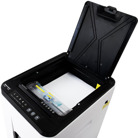 Уничтожитель (шредер) с автоподачей BRAUBERG PROFESSIONAL AUTO PS-300m, HeavyDuty, 5 секретность, 2х12 мм, 400 листов, 42 литра, 532593 - фото 8