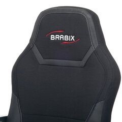 Кресло компьютерное BRABIX &laquo;Alpha GM-018&raquo;, ткань/<wbr/>экокожа, черное, 532636