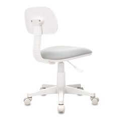 Кресло детское CH-W201NX, без подлокотников, пластик белый, серое