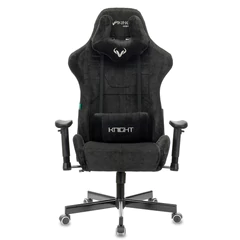 Кресло компьютерное Zombie VIKING KNIGHT, 2 подушки, ткань, черное