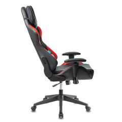 Кресло компьютерное Zombie VIKING 5 AERO, 2 подушки, экокожа, черное/<wbr/>красное